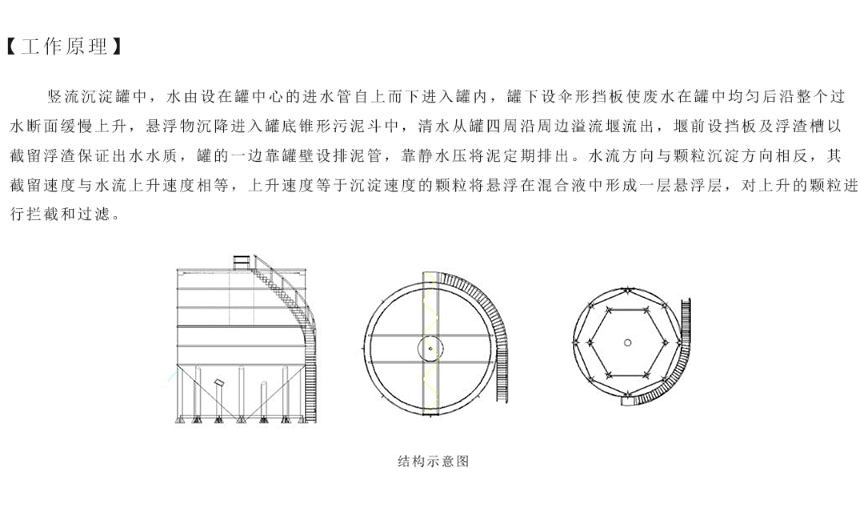 高效豎流沉淀罐結構圖