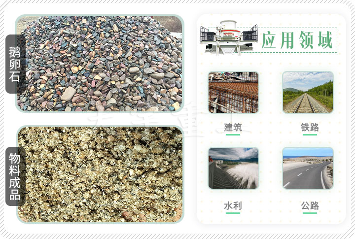 鵝卵石制砂機應用領域 鵝卵石制砂機應用領域